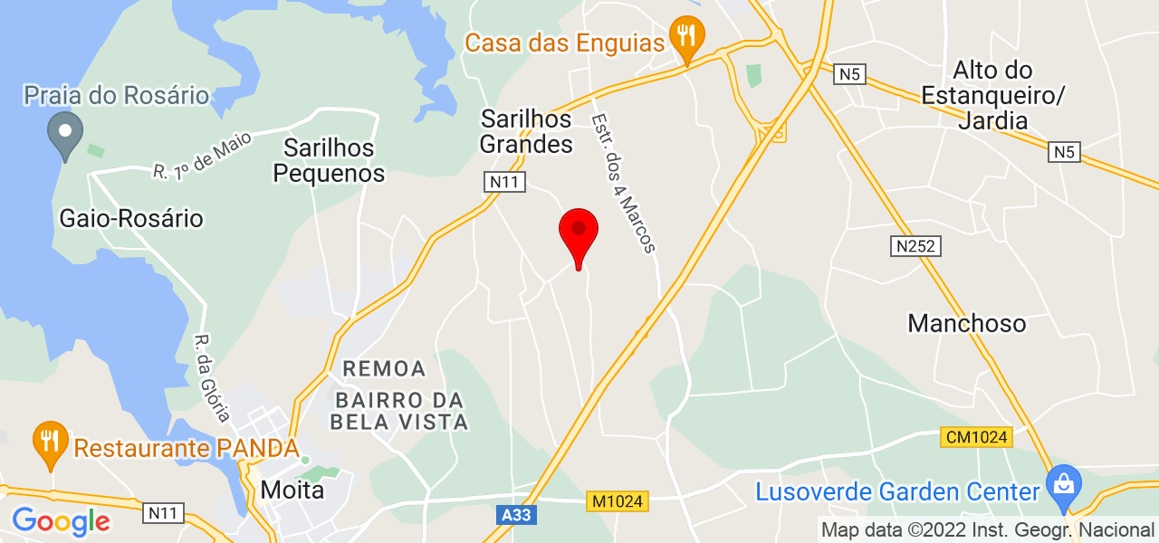 Sandracosta - Setúbal - Montijo - Mapa