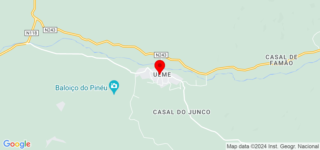 Leandro pinturas - Santarém - Chamusca - Mapa