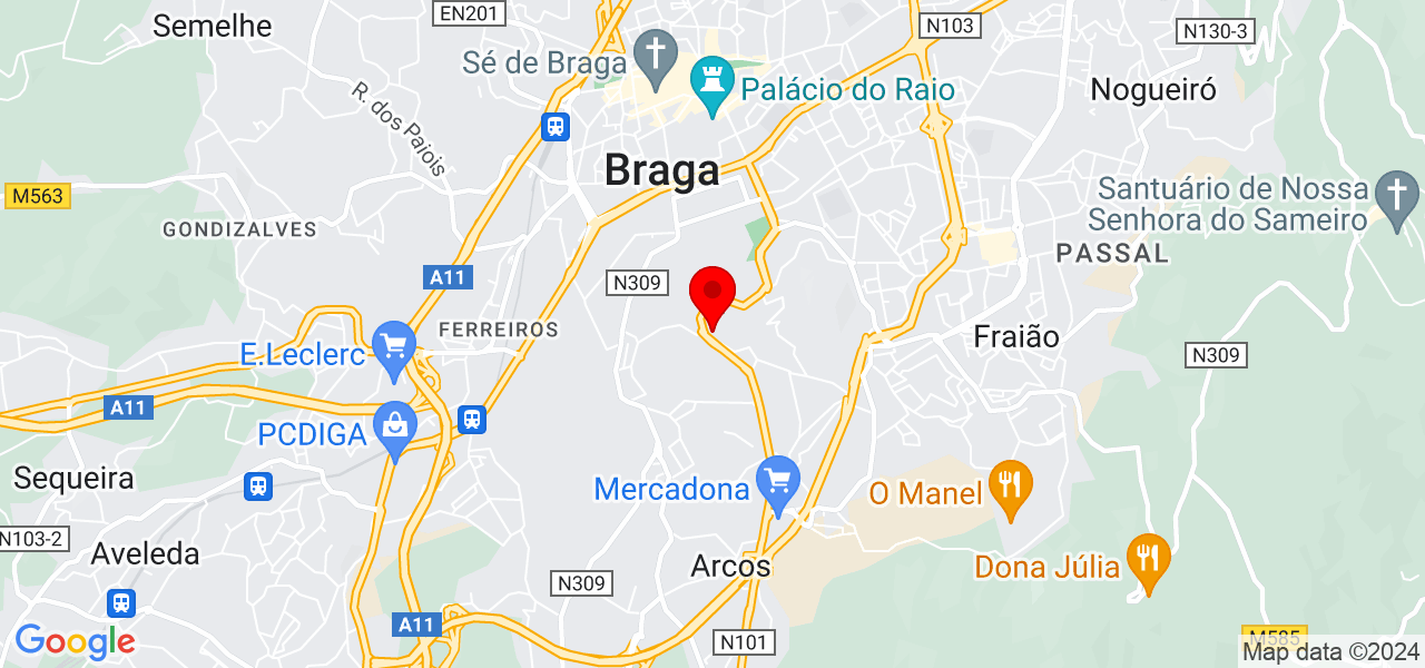 Fabio Osmar Silva - Braga - Braga - Mapa