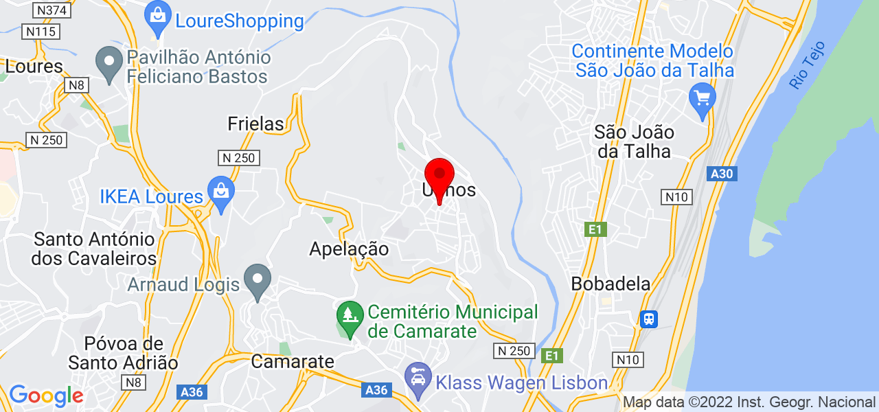 Amando - Lisboa - Loures - Mapa