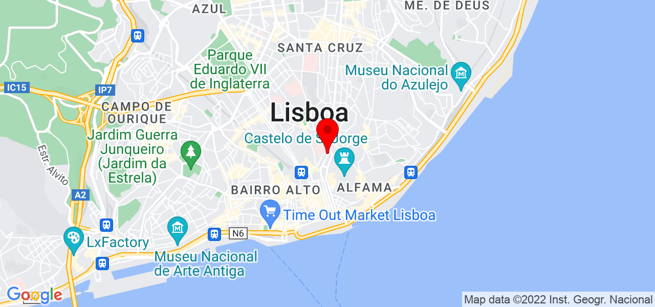 SERVI&Ccedil;O DE GERAL  DE  JARDINES E  TERRENOS - Lisboa - Lisboa - Mapa