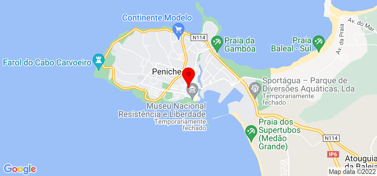 Francisco - Leiria - Peniche - Map