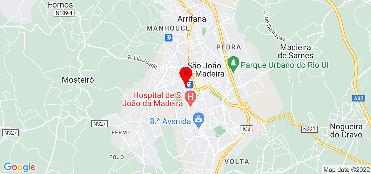 Eng. Domingos Ribeiro - Aveiro - São João da Madeira - Karte
