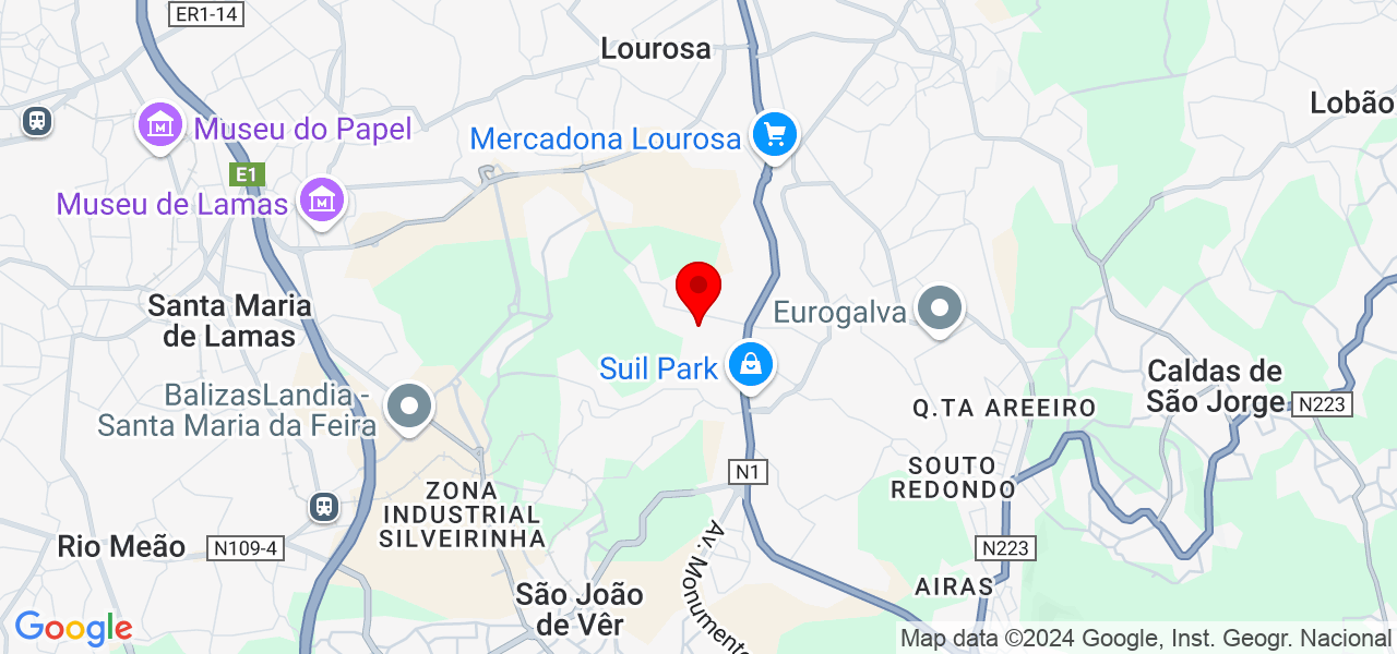 Neuza Melo - Aveiro - Santa Maria da Feira - Mapa