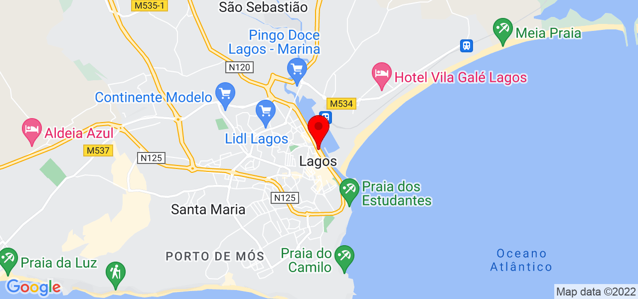 Maria Paula Lopes - Faro - Lagos - Mapa