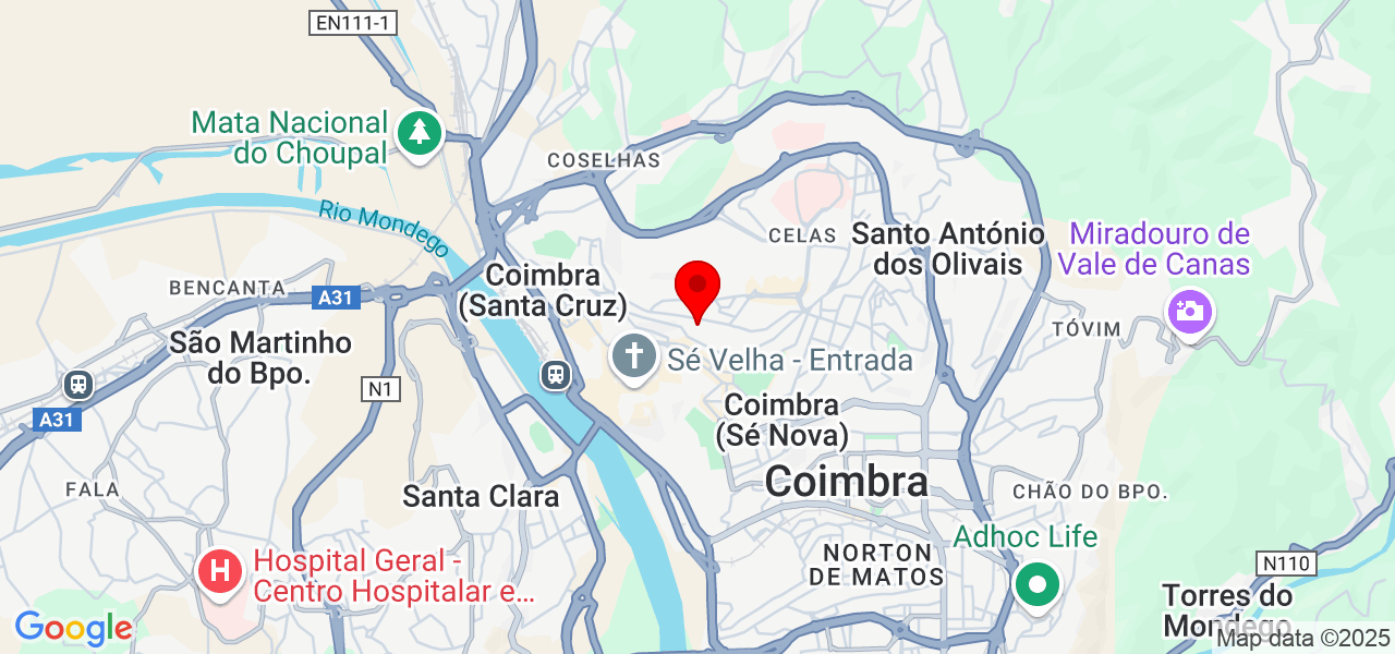 Eduardo Satin - Coimbra - Coimbra - Mapa
