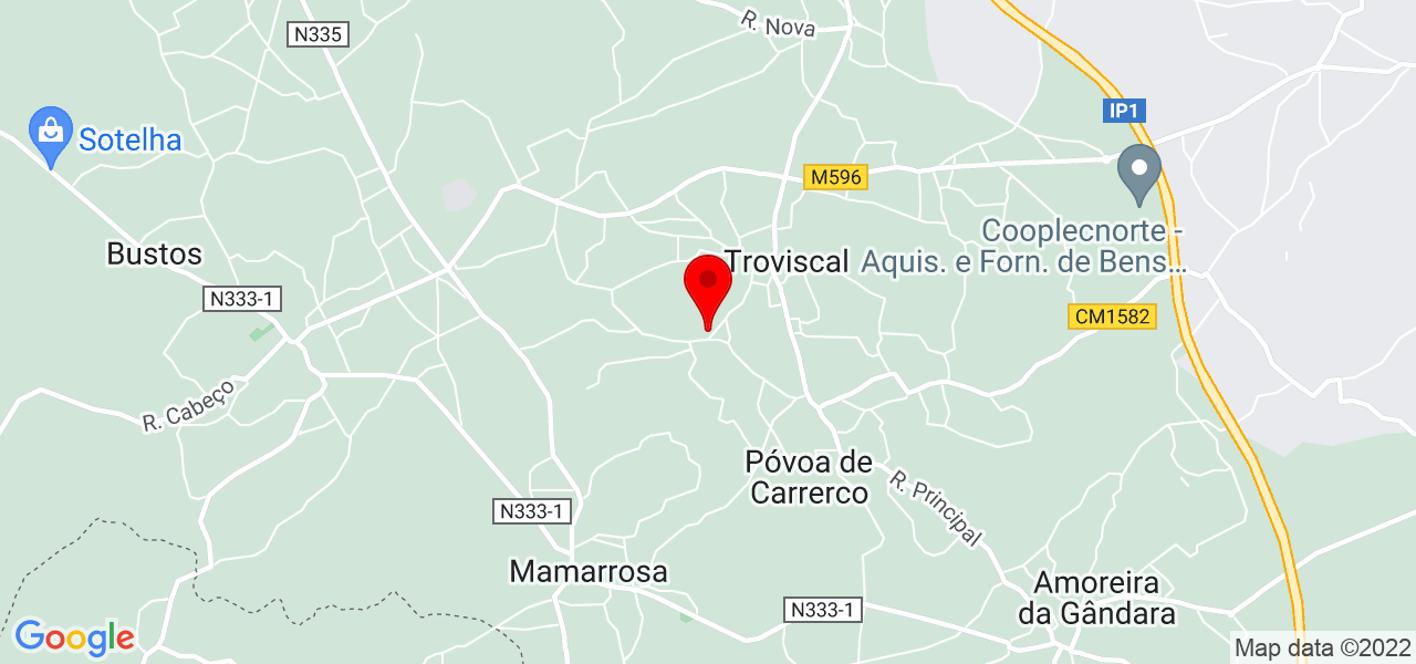 Vit&oacute;ria Crivelari - Aveiro - Oliveira do Bairro - Mapa