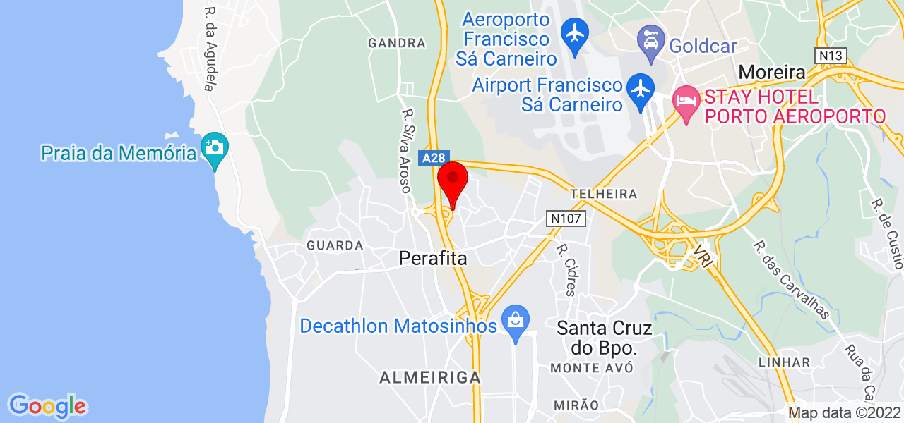 maria c&acirc;ndida oliveira - Porto - Matosinhos - Mapa