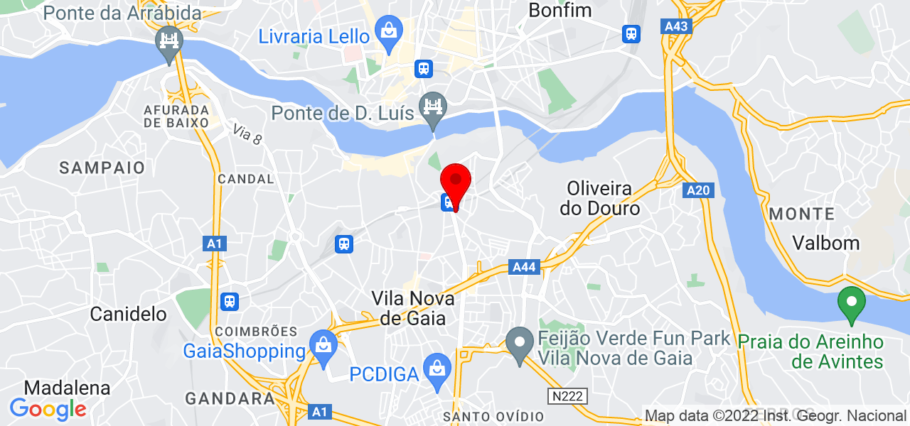 Deep Clean - Porto - Vila Nova de Gaia - Mapa
