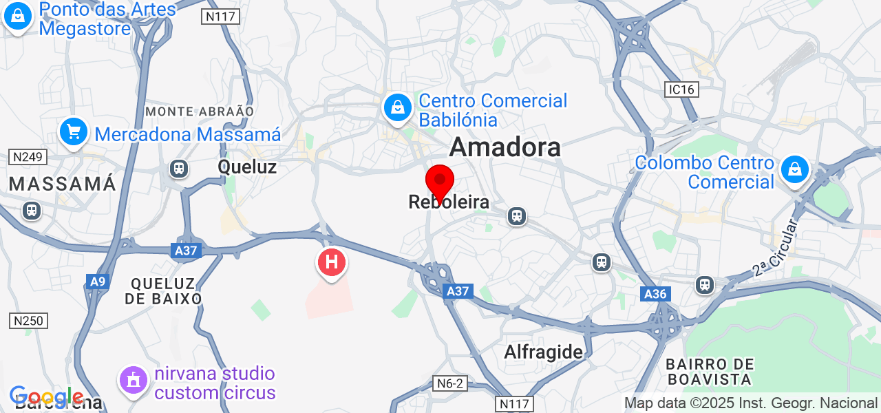 Flávia Alexandra - Lisboa - Amadora - Map