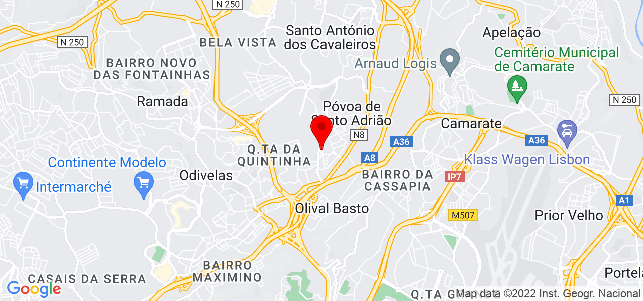 Dra. Patr&iacute;cia Romero - Lisboa - Odivelas - Mapa