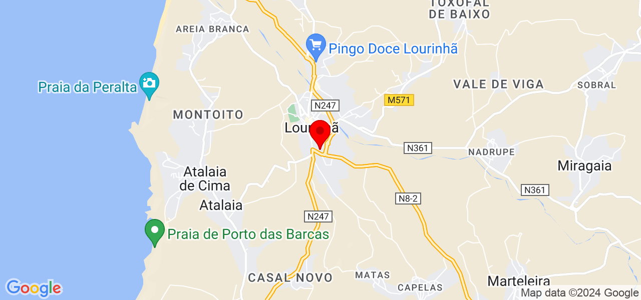 Amanda - Lisboa - Lourinhã - Mapa