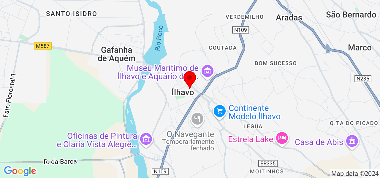 PENIEL - Remodelação/ Elétrica/ Bricolage - Aveiro - Ílhavo - Mapa
