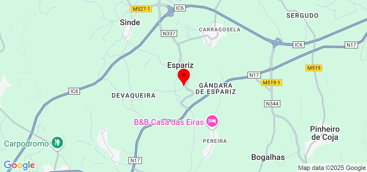 Patrícia Martins - Coimbra - Tábua - Map