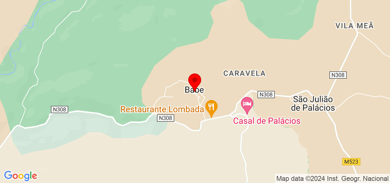 Correia - Bragança - Bragança - Mapa
