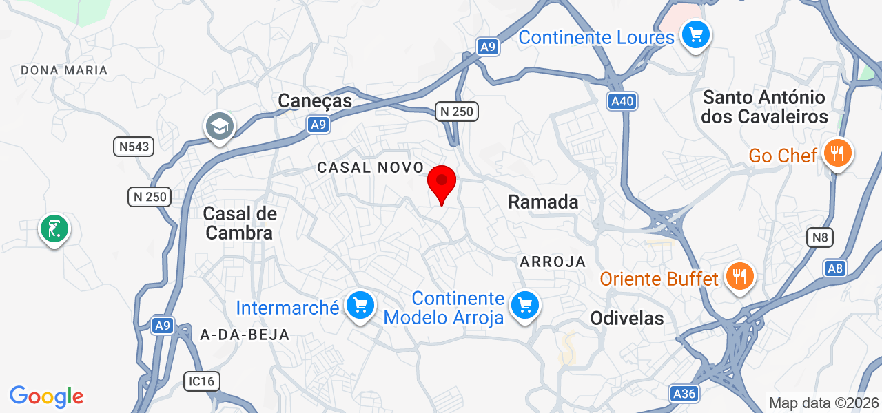 Arte&Fix - Lisboa - Odivelas - Map