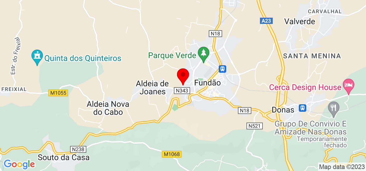 Neto Cury - Castelo Branco - Fundão - Mapa
