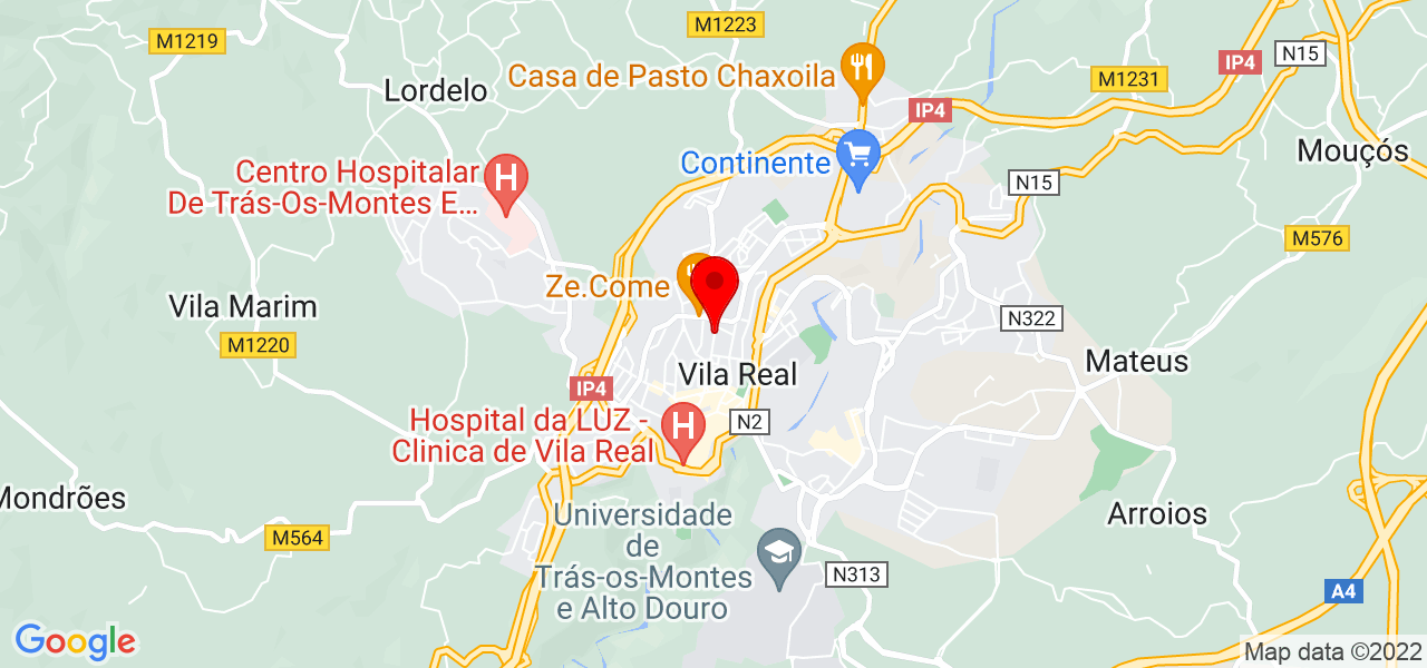 Jane - Vila Real - Vila Real - Mapa