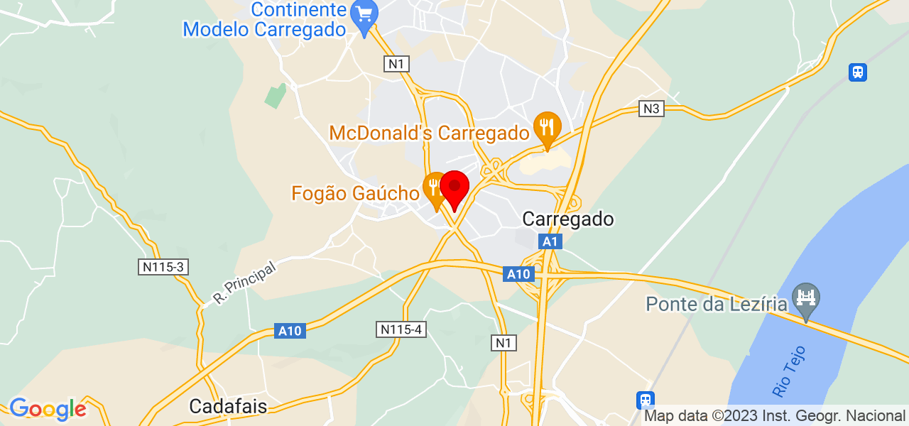 JG CARPINTARIA - Lisboa - Alenquer - Mapa