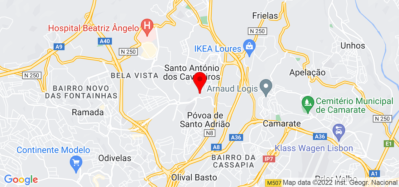 Bruno Gon&ccedil;alves - Lisboa - Loures - Mapa