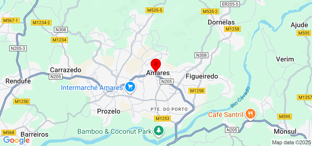 Yann Soares - Braga - Amares - Mapa