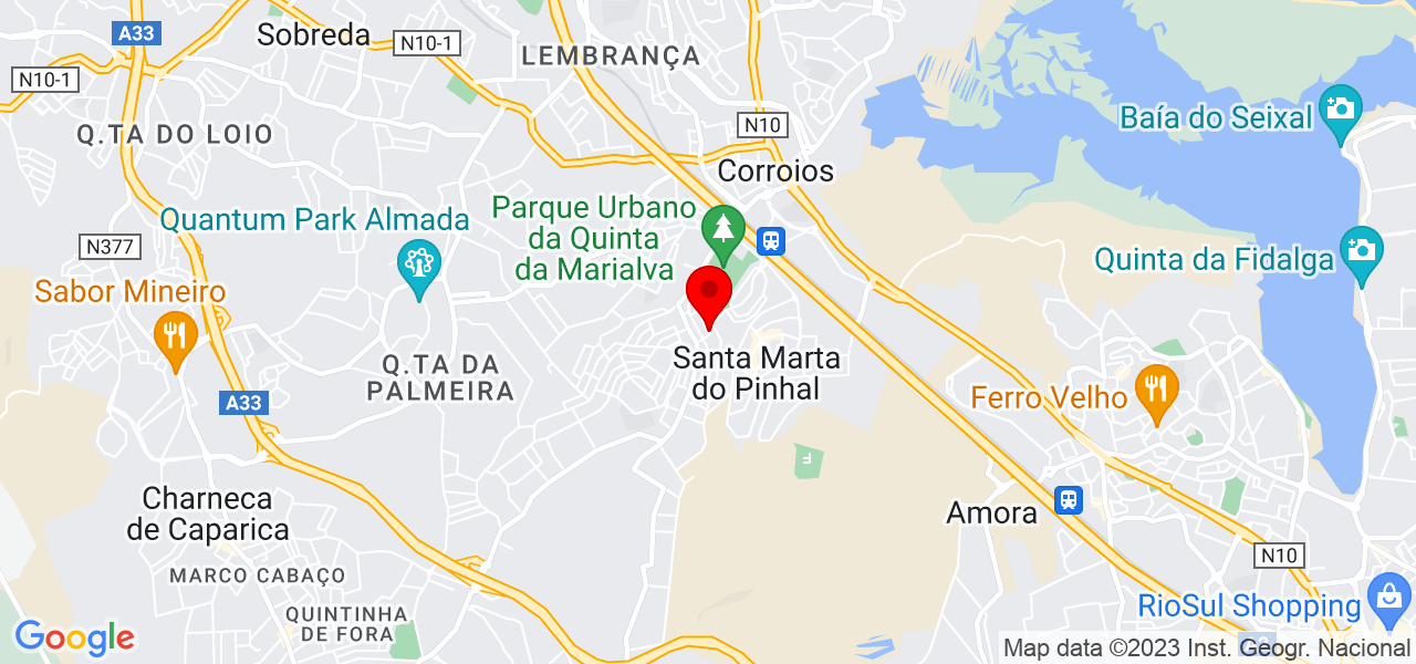 Elisamar Fernandes - Setúbal - Seixal - Mapa