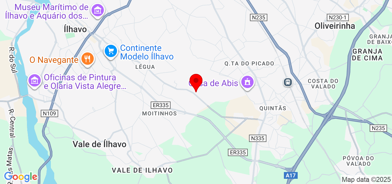 Daniel Colaço - Aveiro - Ílhavo - Mapa