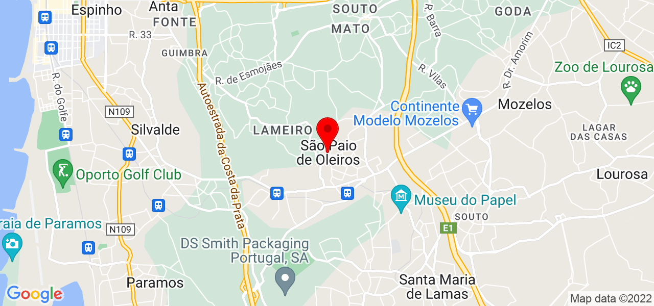 Helena - Aveiro - Santa Maria da Feira - Mapa