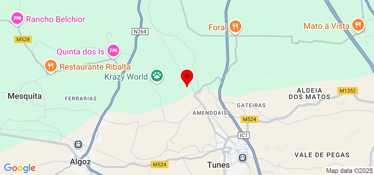 Miza - Faro - Albufeira - Map