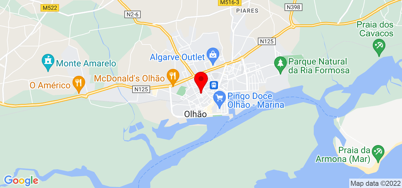 Sócrates Bôrras - Faro - Olhão - Mapa