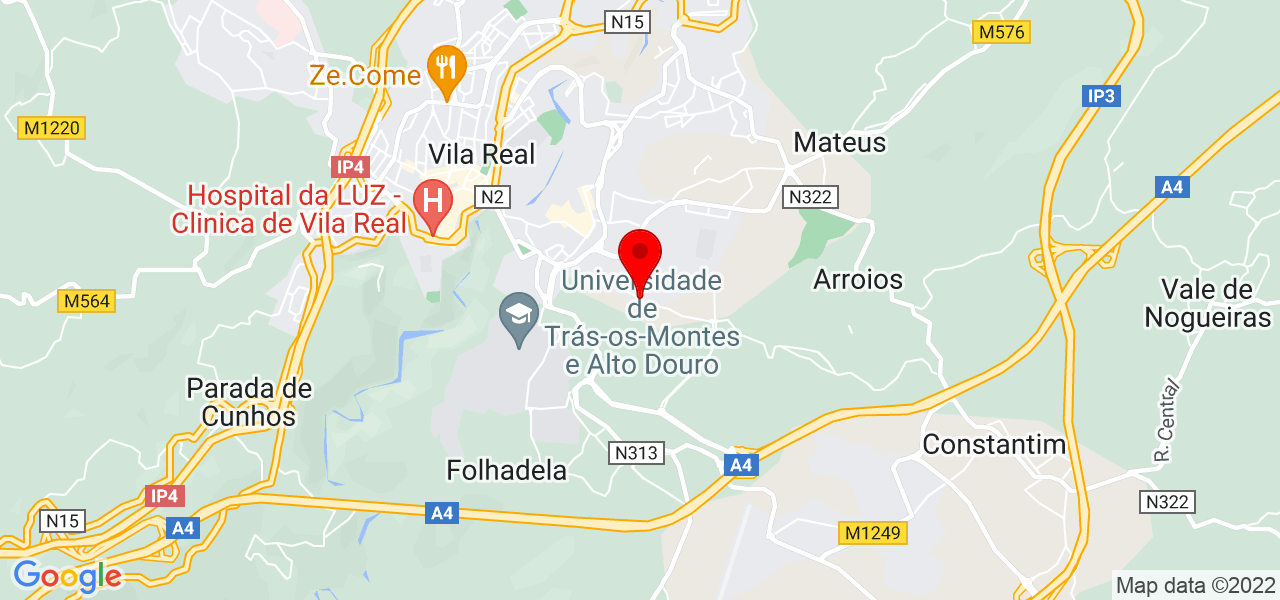 Lu&iacute;s - Vila Real - Vila Real - Mapa