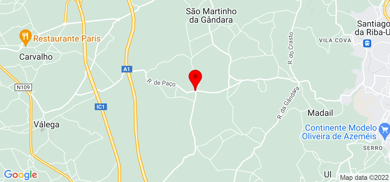 Diogo gilvaz - Aveiro - Oliveira de Azeméis - Mapa