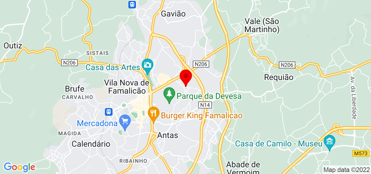 Paulo Costa - Braga - Vila Nova de Famalicão - Mapa