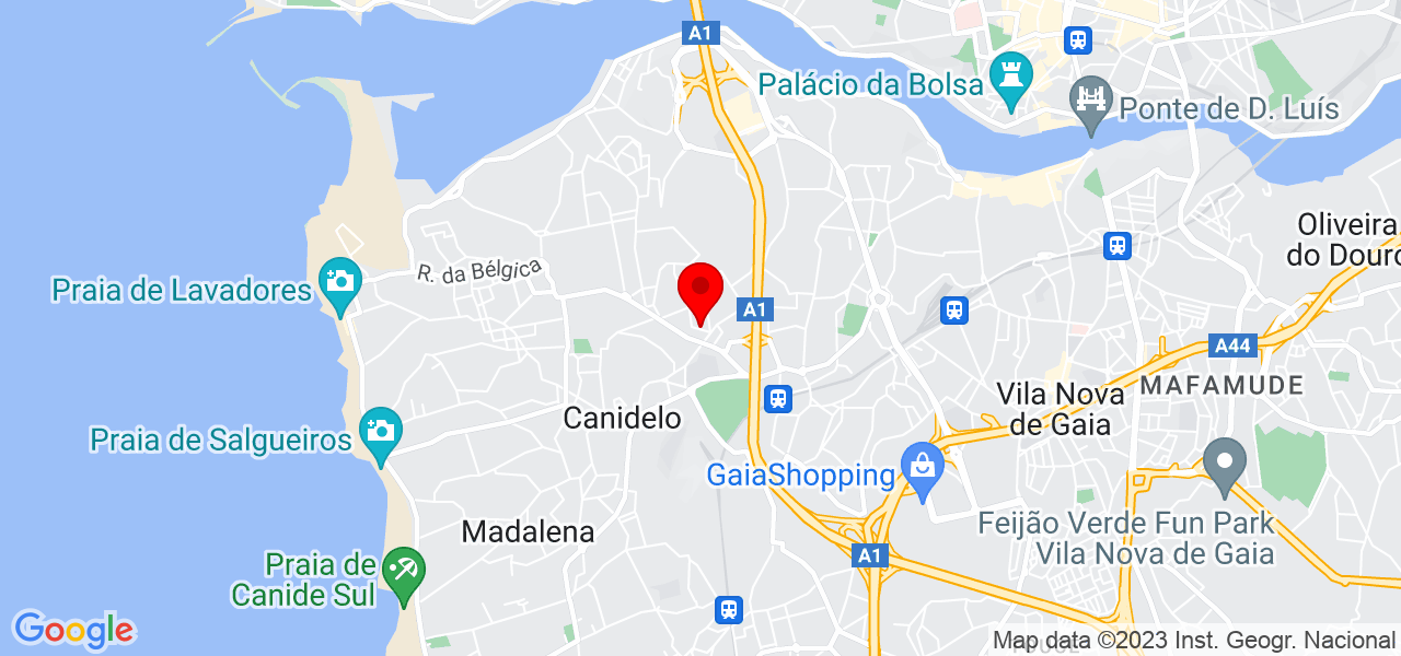 Ver&oacute;nica - Porto - Vila Nova de Gaia - Mapa