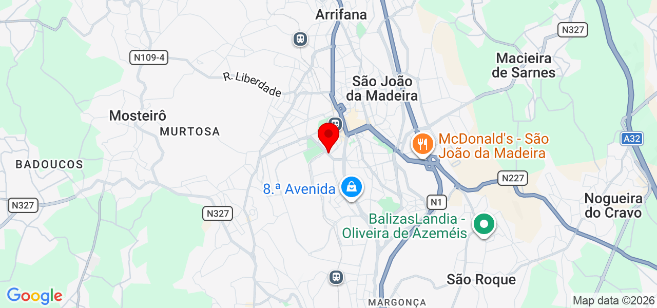 Manoel Farias - Aveiro - São João da Madeira - Mapa