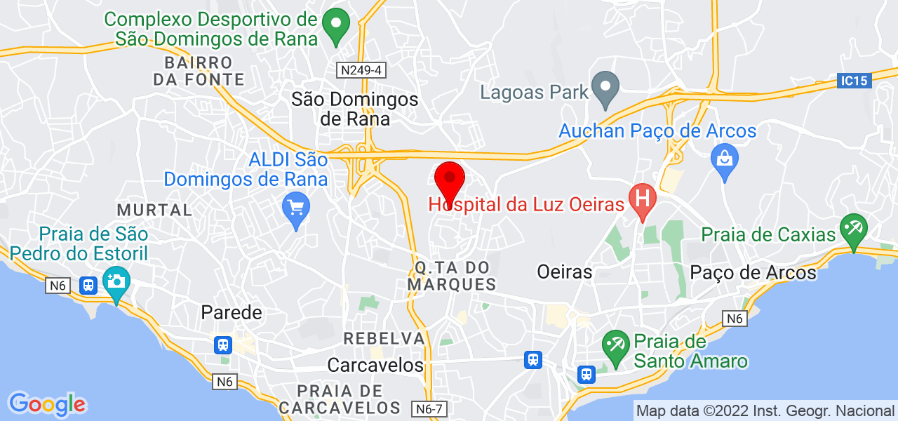 Luiz Fernandes ferreira - Lisboa - Cascais - Mapa