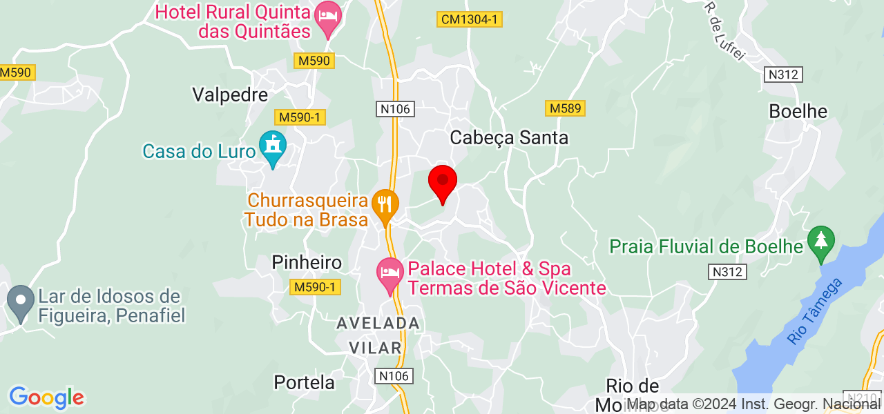 Beatriz Ferreira - Porto - Penafiel - Mapa