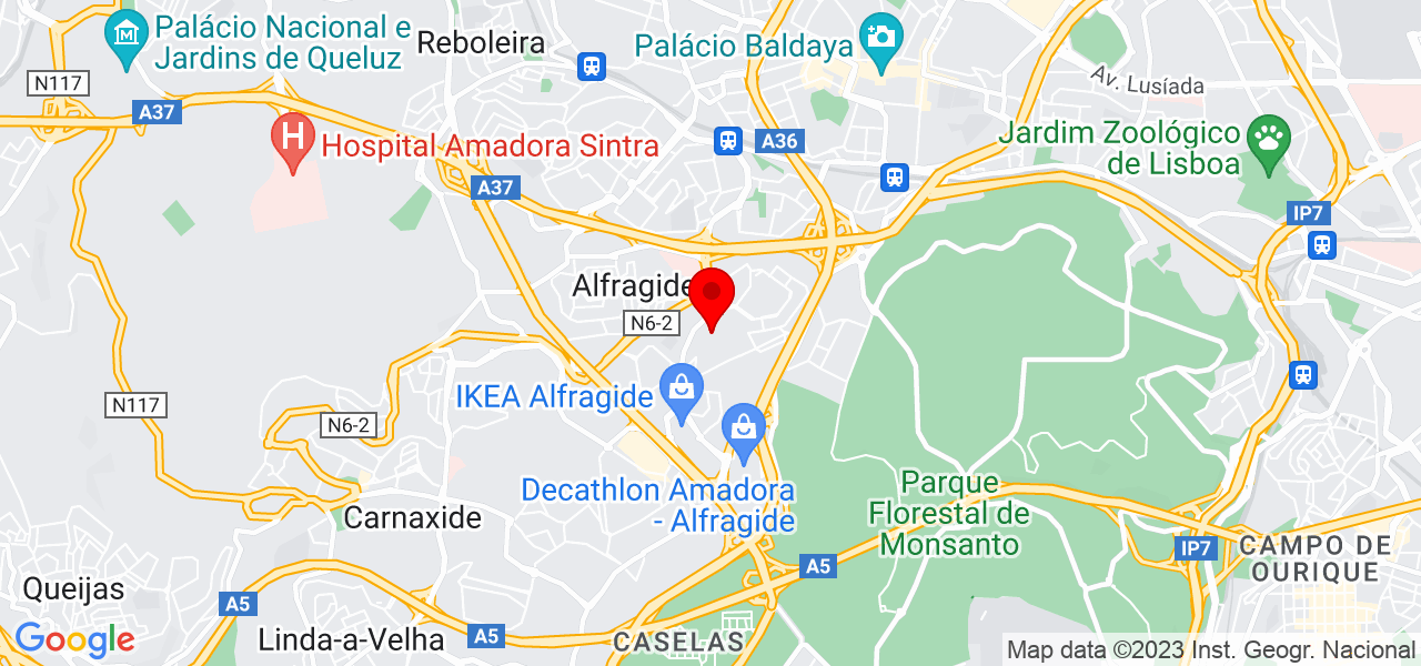 Editor de Video/Color Grading - Lisboa - Amadora - Mapa