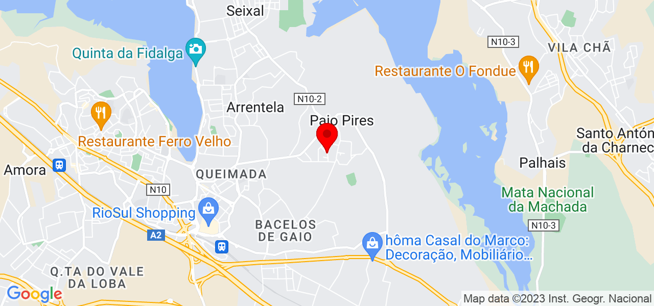 Joana Alves - Setúbal - Seixal - Mapa