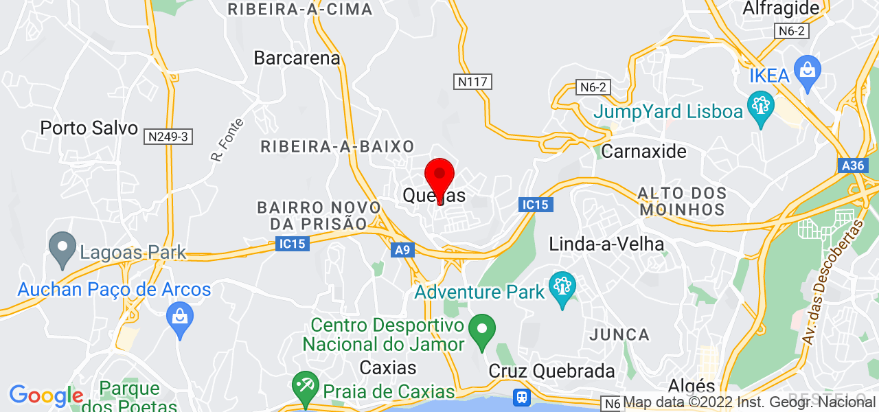 Manuel Queiroz dos Santos - Lisboa - Oeiras - Mapa