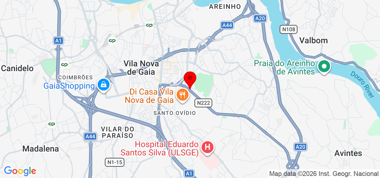 Pedro Neiva - Porto - Vila Nova de Gaia - Karte