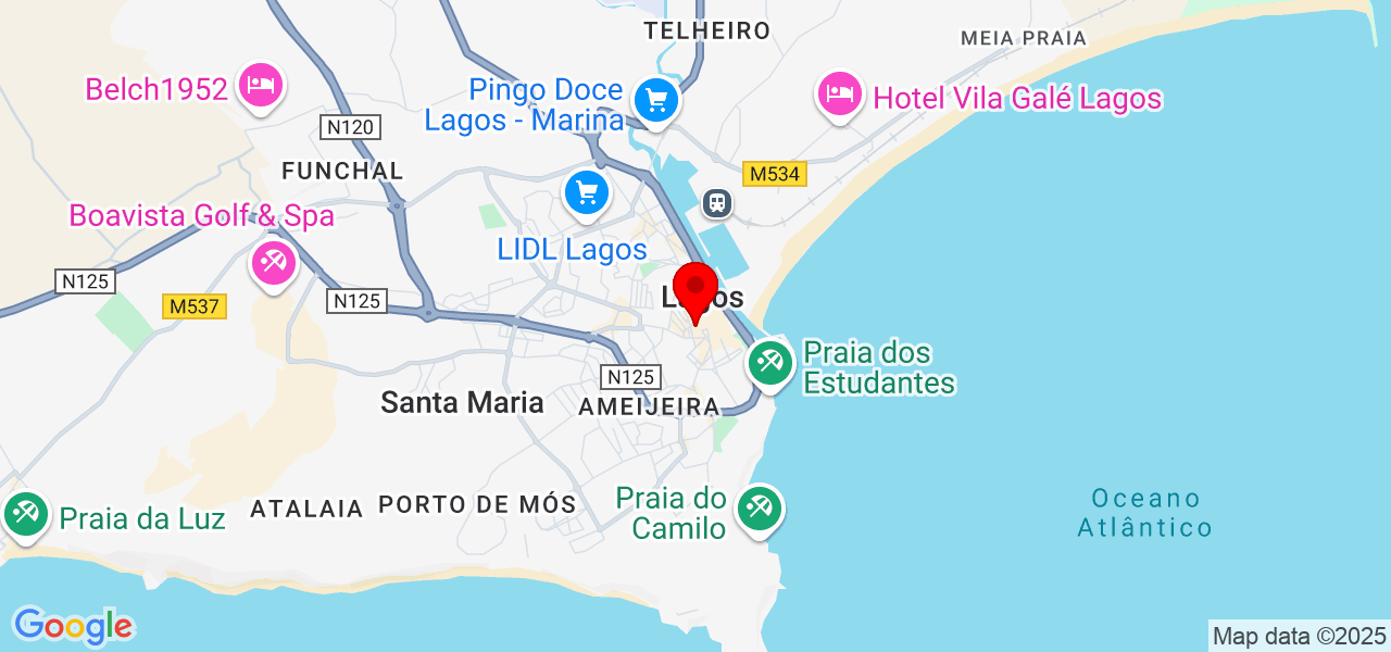 Chef Ageu Reis - Faro - Lagos - Mapa