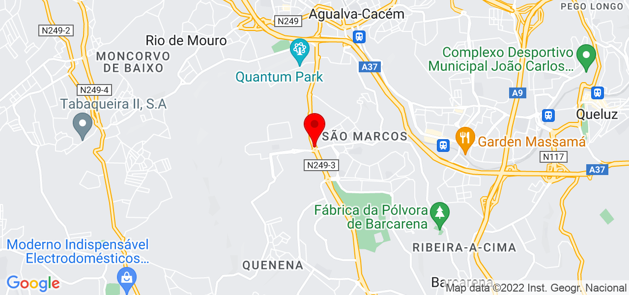 Ant&oacute;nio pedro - Lisboa - Sintra - Mapa