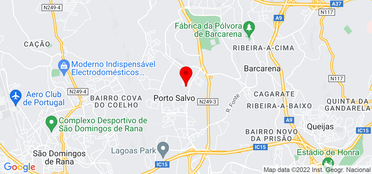 Ruihipnoterapeuta - Lisboa - Oeiras - Karte