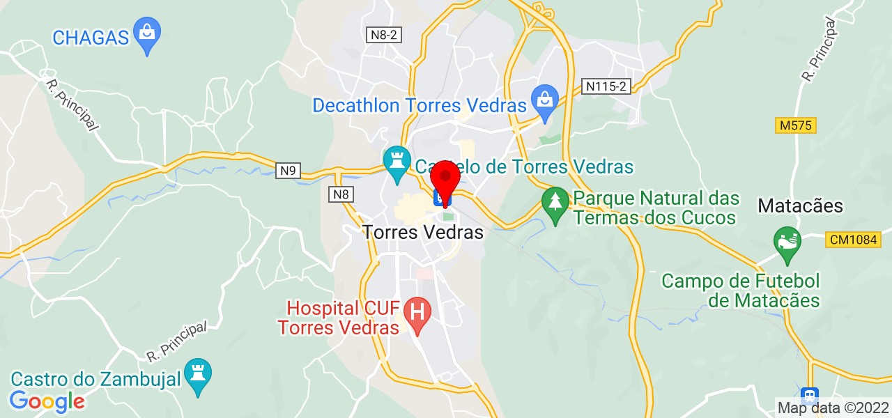 Helena - Lisboa - Torres Vedras - Mapa