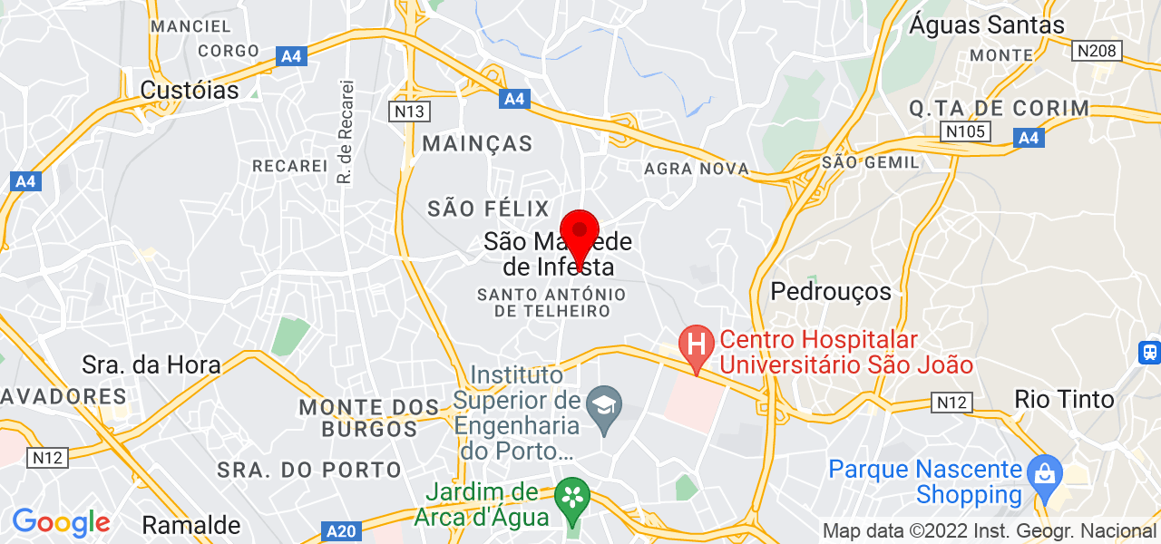 Jorge Jesus - Porto - Matosinhos - Mapa