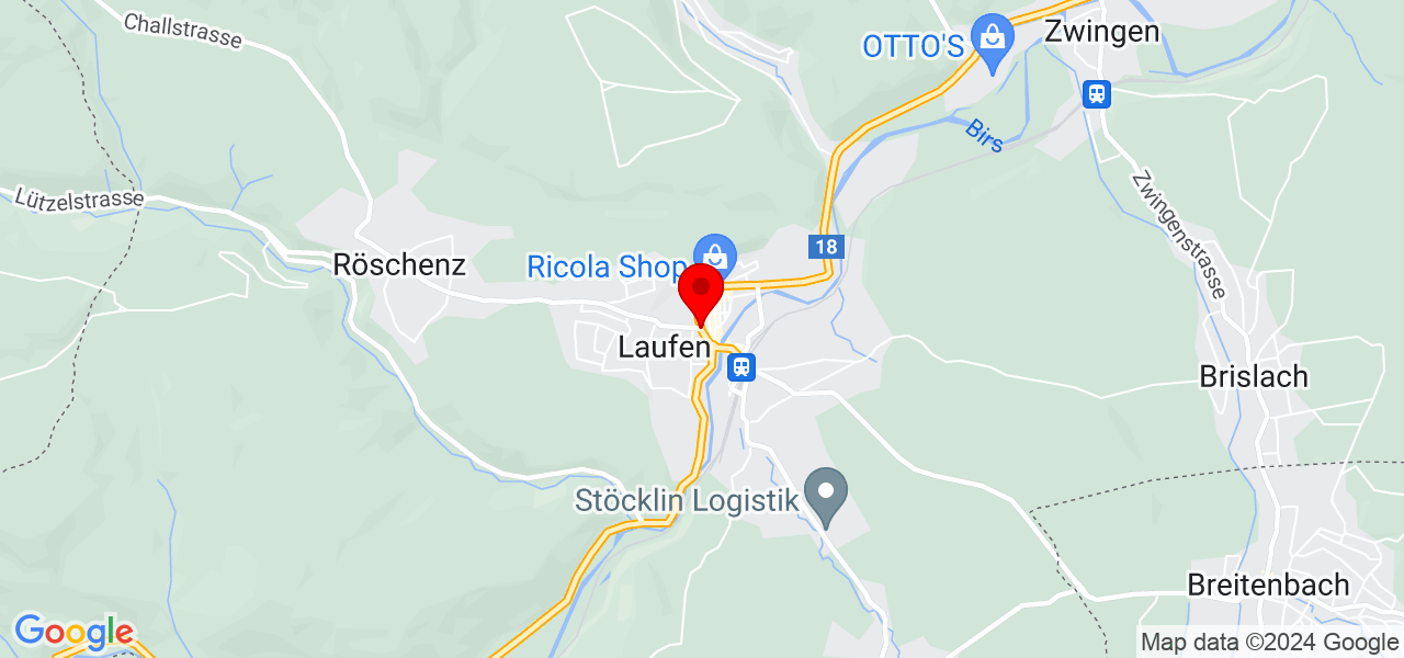 Allianz Suisse - Basel-Landschaft - Laufen - Karte