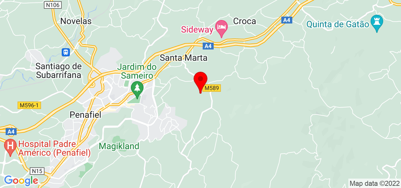 Cec&iacute;lia Gomes - Porto - Penafiel - Mapa