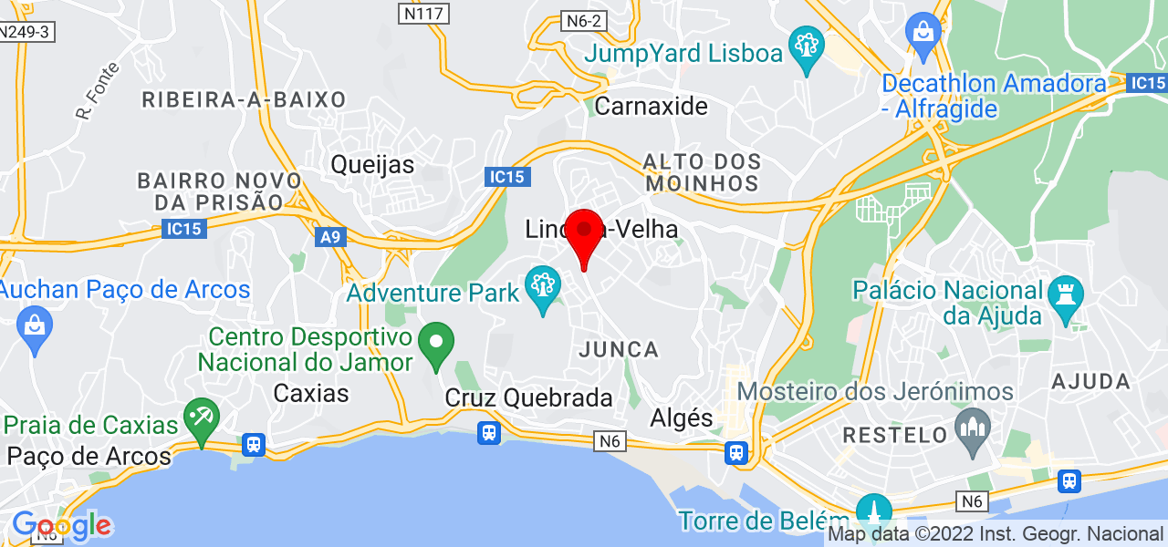 Lindomar Costa - Lisboa - Oeiras - Mapa