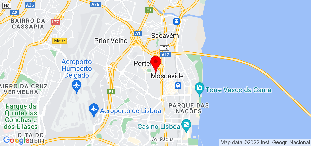 DF Terapia manual &amp; recupera&ccedil;ao muscular - Lisboa - Loures - Mapa